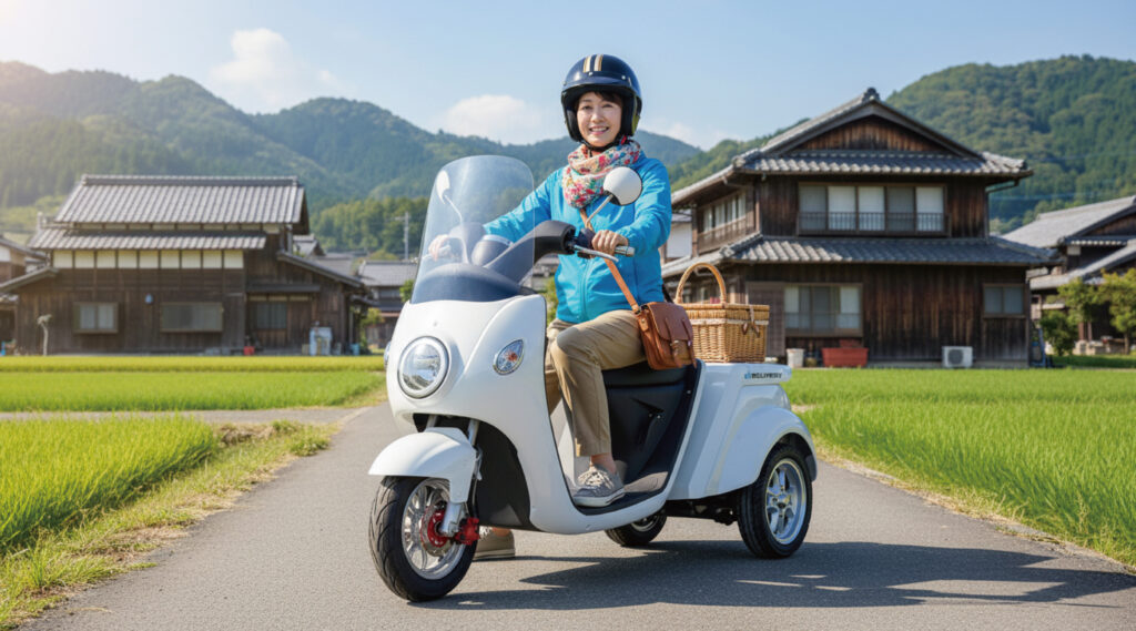 BLAZE ブレイズ EV DELIVERY EVデリバリー  ミニカー 原付　免許返納　免許一部返納　電動屋根付き三輪スクーター　電動三輪スクーター　電動バイク　高齢者