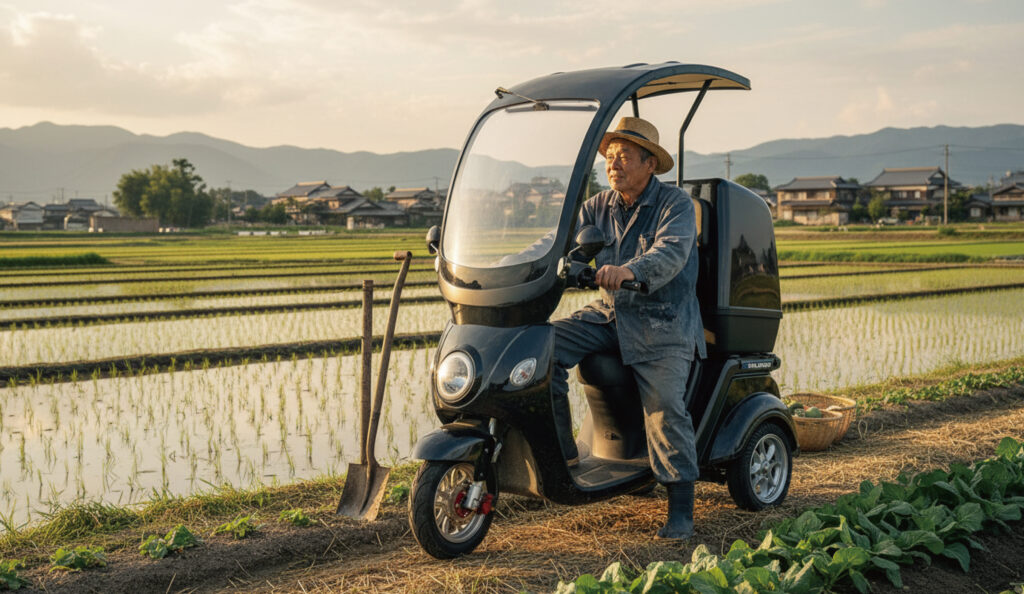 BLAZE ブレイズ EV DELIVERY EVデリバリー  ミニカー 原付　免許返納　免許一部返納　電動屋根付き三輪スクーター　電動三輪スクーター　電動バイク　高齢者