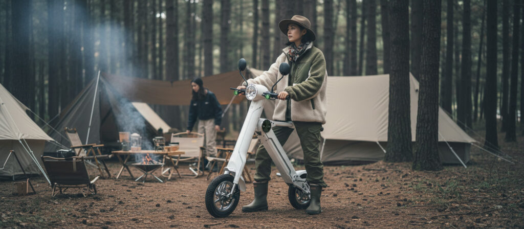 ブレイズ スマートEV 特定原付モデル キャンプ ファッション