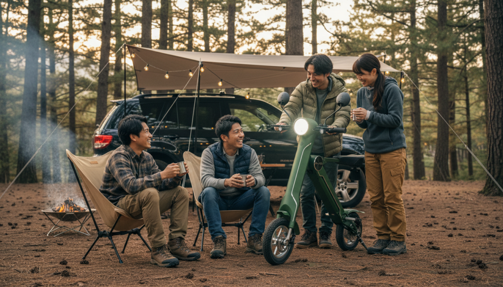 スマートEV 特定原付モデル　折りたたみ　ブレイズ　電動バイク　特定小型原付　キャンプ