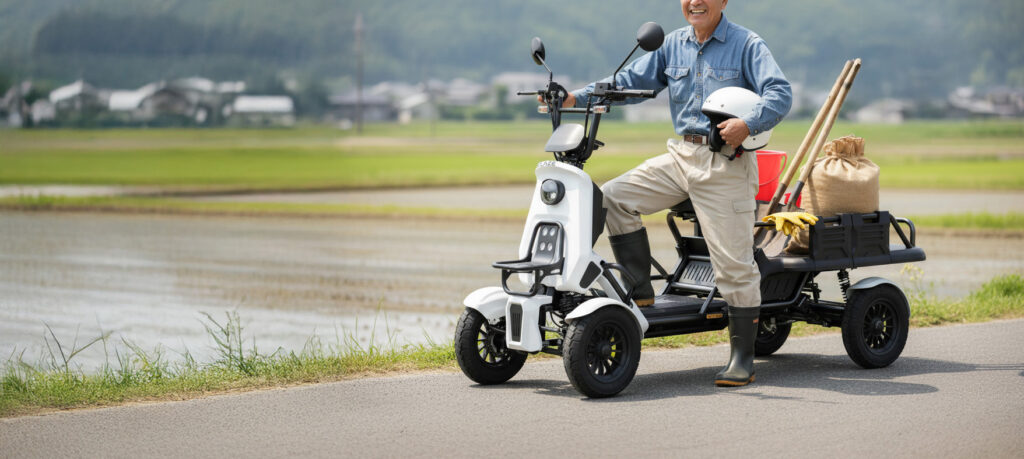 免許不要 特定小型原付 ブレイズ イーカーゴ BLAZE e-CARGO 高齢男性　農業　農家　免許返納