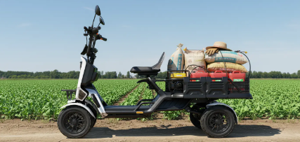 特定小型原付　小さな軽トラ　BLAZE e-CARGO ブレイズ イーカーゴのビジュアル　農業