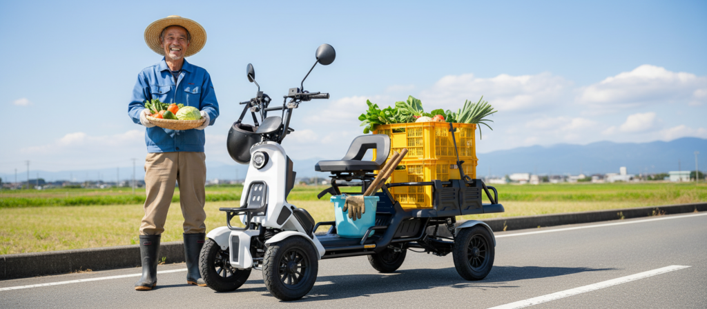 免許不要 特定小型原付 ブレイズ イーカーゴ BLAZE e-CARGO 高齢男性　農業　農家　免許返納