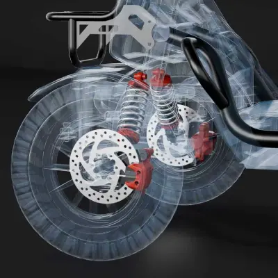 前後ディスクブレーキ