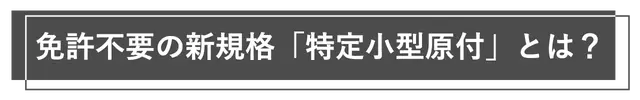 免許不要の新規格「特定小型原付」とは？